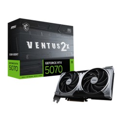MSI VGA GEFORCE RTX 5070, RTX 5070 12G VENTUS 2X OC, 12GB GDDR7, HDMI/DP*3, ATX, DUAL FAN, OC