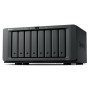 SYNOLOGY NAS TOWER 8X SATA, 2X NVME, RYZEN V1500B, 8GB ECC, PCIE, MAX 40 CAM, 2 LICENZE,