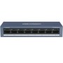 SWITCH HIKVISION 10/100 CASE METALLICO - SOHO 8 10/100M RJ45 PORTS, DESKTOP STEEL CASE UNMANAGED