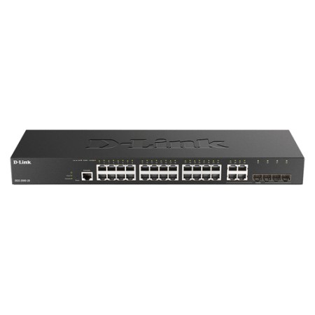 D-LINK SWITCH 24 PORTE GIGABIT MANAGED PLUS 4 COMBO 1000BASET/SFP