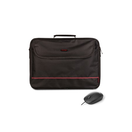 NGS BORSA ORGANIZER NOTEBOOK FINO 16" + MOUSE OTTICO NERO