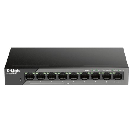 D-LINK SWITCH SORVEGLIANZA 9 PORTE 10/100 UNMANAGED LONG RANGE POE