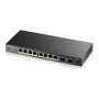 ZYXEL SWITCH UNMANAGED, 8XGB POE EROG.FINO 120W, 2X SFP GIGABIT,SENZA VENTOLE, DESKTOP