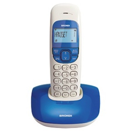 BRONDI TELEFONO CORDLESS NICE BIANCO/BLU