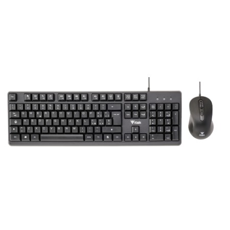 ITEK TASTIERA + MOUSE  DEC C01  USB  MOUSE OTTICO 3600DPI  TASTIERA MEMBRANA 105 TASTI CAVO  1.5M