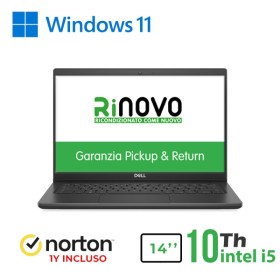 RINOVO NB DELL REFURBISHED  Latitude 5410 i5-10XXU DDR4 8GB SSD 256GB HDMI 14" W11P CLOUD 20GB Grade
