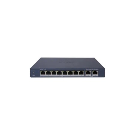 SWITCH HIKVISION SMART MANAGED POE GIGABIT L2, 8 GIGABIT RJ45 POE PORTS, 2 GIGABIT SFP PORT, 802.3AF