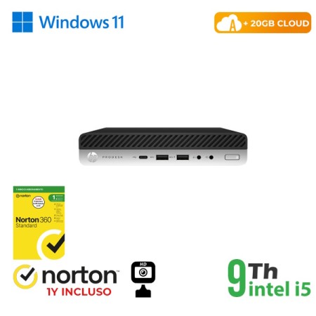RINOVO Ultra Mini PC DM HP REFURBISHED  600-800 G5 i5-9X00T SODDR4 8GB SSD 256GB W11P No Dvd Grade A