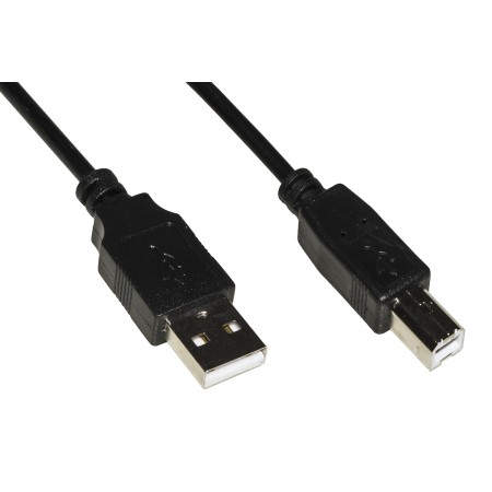 LINK CAVO USB 2.0 CONNETTORI A-B IN RAME MT 1,80 NERO