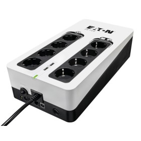EATON 3S UPS DIN, 700 VA, 420 W, INGR: SCHUKO, USC. (4) SCHUKO (4) SCHUKO SOLO SURRGE, COM. USB, TOW