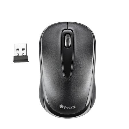 NGS MOUSE CON FILO 1200DPI WIRELESS CONNESS USB, NERO