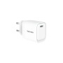 VULTECH CARICATORE ADATTATORE UNIVERSALE, 1 X TYPE-C PD30W GAN PPS 33W, BIANCO COMPATTO