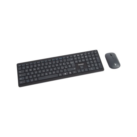 VULTECH TASTIERA E MOUSE BUNDLE, WIRELESS LOW PROFILE A FORBICE, TASTI FUNZIONALI, 2000DPI REGOLABIL