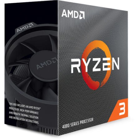 AMD CPU RYZEN 3, 4100, AM4, 4.00GHz 4 CORE, CACHE 6MB, 65W