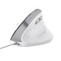 TRUST MOUSE ERGONOMICO BAYO II, BIANCO