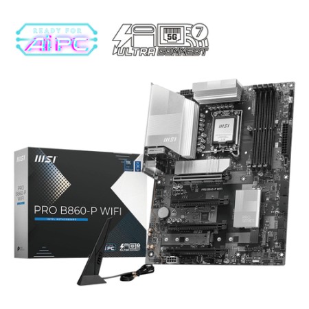 MSI MB INTEL PRO B860-P WIFI ATX DDR5, 2PCI-Ex16, 2PCI-Ex1, 4SATA3