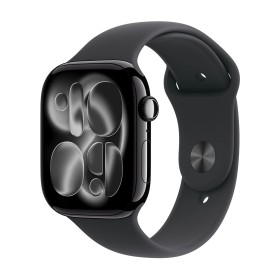 APPLE WATCH SERIES 11GPS46MMJET BLACK ALUMINIUM CASE WITH BLACK SPORT BAND, S/M