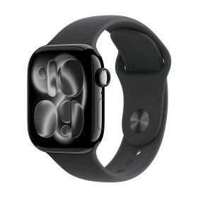 APPLE WATCH SERIES 11GPS E CELLULAR 42MMJET BLACK ALUMINIUM CASE WITH BLACK SPORT BAND, S/M