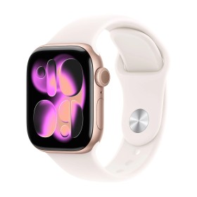 APPLE WATCH SERIES 11GPS E CELLULAR 42MM ROSE GOLD ALUMINIUM CASE WITH LIGHT BLUSH SPORT BAND, M/L