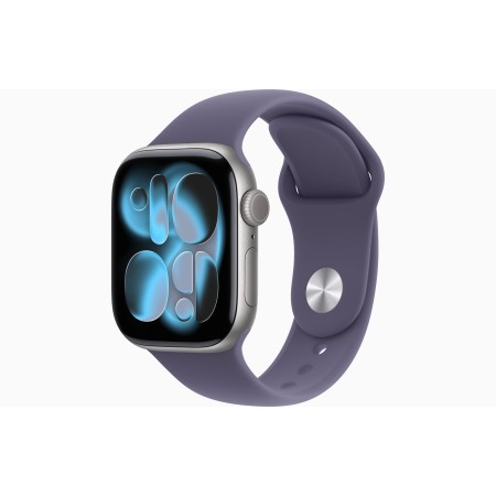 APPLE WATCH SERIES 11GPS E CELLULAR 46MM SILVER ALUMINIUM CASE WITH PURPLE FOG SPORT BAND, M/L