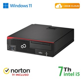 RINOVO PC FUJITSU REFURBISHED  Esprimo D757-957 SFF i7-7X00 DDR4 8GB SSD 256GB W11P CLOUD20GB Grade