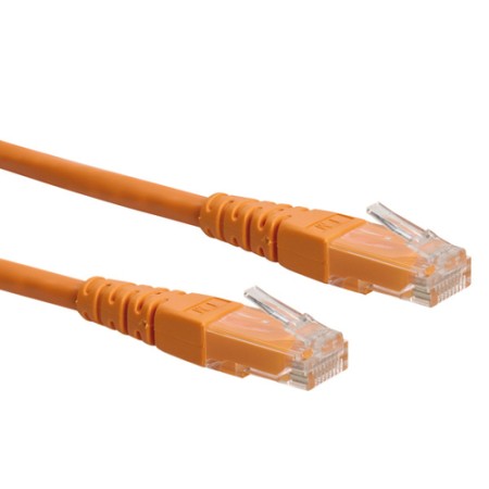 ROLINE CAVO UTP PATCHCORD CAT.6/CLASS E, ARANCIO, 0.3M