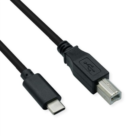 VALUE CAVO PER STAMPANTE  USB2.0 Cable Type C, C - B, M/M, NERO, 1.8M