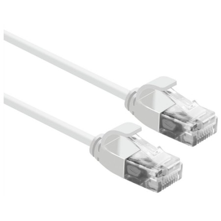 ROLINE CAVO UTP DATA CENTER PATCHCORD CAT.6A/CLASS EA, LSOH, SLIM, BIANCO, 0.5M