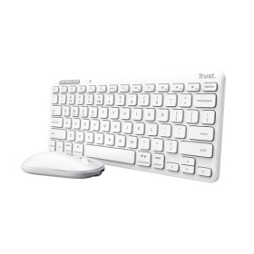 TRUST BUNDLE TASTIERA E MOUSE LYRA, BIANCO, IT
