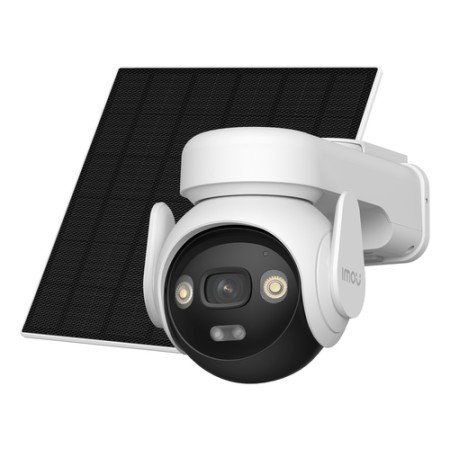 IMOU TELECAMERA 4G/WI-FI A BATTERIA 3K MOTORIZZATA PTZ, IP66, SIRENA E FARETTI BLU/ROSSI, RILEVAMENT