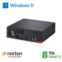 RINOVO PC FUJITSU ESPRIMO D538-738 SFF I3-8X00 DDR4 16GB SSD 256GB W11P NO DVD GRADE A 1Y WARRANTY +