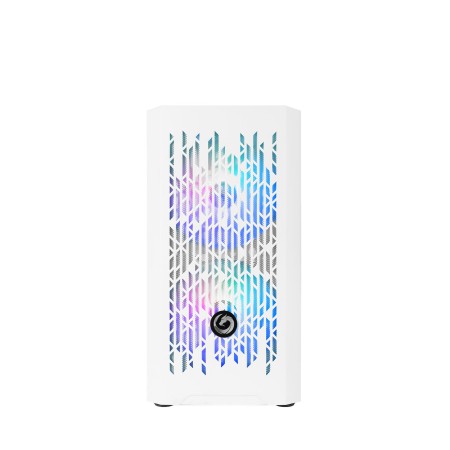 NUWO MICRO CASE ATX BLITZ R25 0.5MM SPCC USB3.0/2.0 3 FAN 12CM ARGB RAINBOW FRONT MESH SIDE GLASS BI