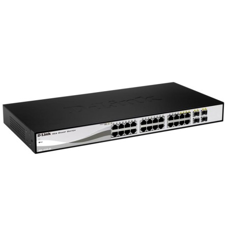 D-LINK SWITCH 24-PORT GIGABIT SMART MANAGED SWITCH INCLUDING 4 SFP PORTS