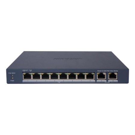 HIKVISION SWITCH SMART MANAGED POE 10/100 8 POE PORTS