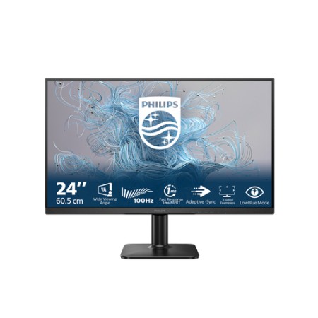 PHILIPS MONITOR 23,8 LED VA 16:9 FHD 1MS 250 CDM 100hz, VGA/HDMI