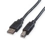 ROLINE GREEN CAVO USB2.0, A - B, M/M, BLACK, 1.8M