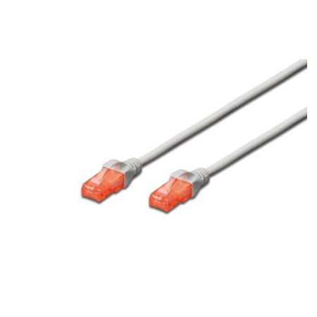 DIGITUS CAVO DI RETE UTP, CAT 6, NON SCHERMATO, 2MT, GRIGIO