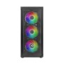 NUWO CASE ATX RODAN R602 0.5MM SPCC USB3.0/2.0 4 FAN 12CM ARGB FRONT MESH SIDE GLASS NERO