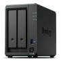 SYNOLOGY NAS TOWER 2X SATA, 2X NVME, MAX 40 CAM, RYZEN R1600, 4GB ECC, 2.5GBE, USB, ESATA, 2 LICENZE