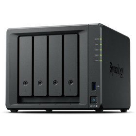 SYNOLOGY NAS TOWER 4X SATA, 2X NVME, MAX 40 CAM, CELERON J4125, 2GB RAM, 2.5GBE, USB 3.2, 2 LICENZE