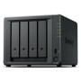 SYNOLOGY NAS TOWER 4X SATA, 2X NVME, MAX 40 CAM, CELERON J4125, 2GB RAM, 2.5GBE, USB 3.2, 2 LICENZE