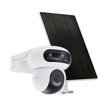 EZVIZ TELECAMERA HB90 + 8W SOLAR PANEL TELECAMERA DA ESTERNO A BATTERIA MOTORIZZATA DOPPIO OBIETTIVO