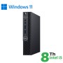 RINOVO DELL MINI PC REFURBISHED OPTIPLEX 3060-5060M I58X00 SODDR4 16GB SSD 480GB W11P UPG