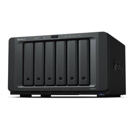 SYNOLOGY NAS TOWER 6BAY 2.5"/3.5" SSD/HDD SATA, 2xSSD NVME M.2 2280, AMD RYZENTM V1500B 4CORE 2.2 GHz, 4GB SODIMM DDR4 ECC (UP 