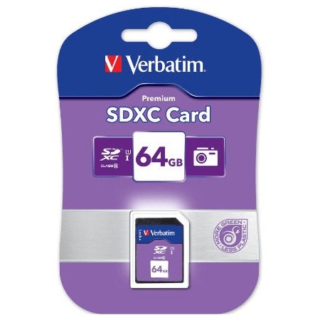 VERBATIM SD CARD XC / UHS1 (SDXC) 64GB CLASS 10