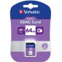 VERBATIM SD CARD XC / UHS1 (SDXC) 64GB CLASS 10