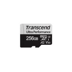 TRANSCEND MEMORY CARD 256GB microSD w/ adapter UHS-I U3 A2 Ultra Performance