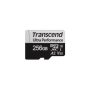 TRANSCEND MEMORY CARD 256GB microSD w/ adapter UHS-I U3 A2 Ultra Performance