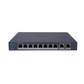 HIKVISION SWITCH L2, SMART MANAGED, 8 GIGABIT RJ45 POE PORTS, 2 GIGABIT RJ45 PORT, 802.3AF/AT, POE P