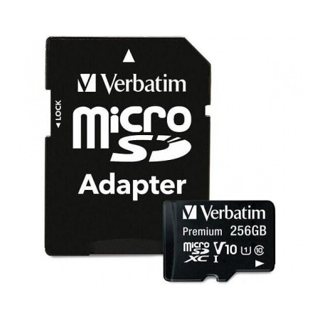 VERBATIM MICRO SDXC PREMIUM 256GB CLASS 10 INC ADAPTER